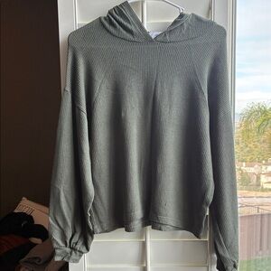 Carly Jean Los Angeles Olive Hooded Sweater